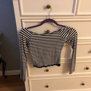 striped crop top